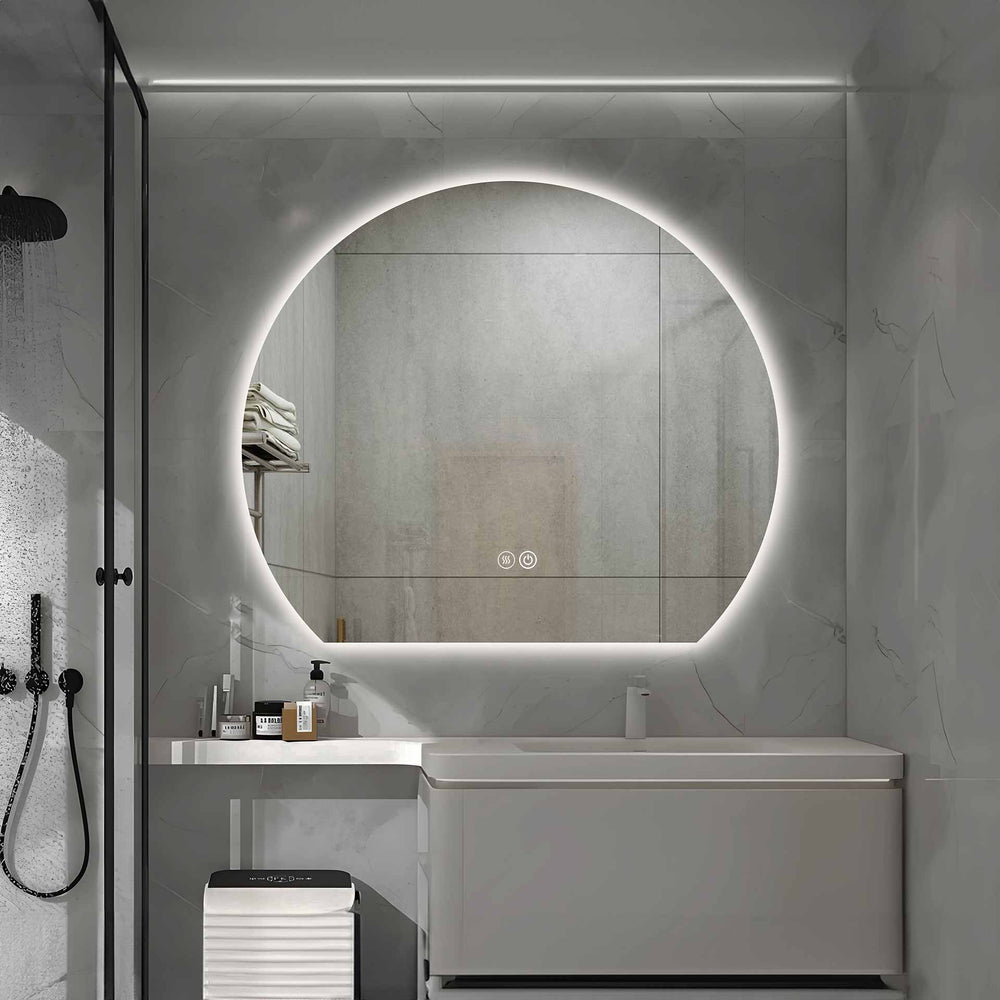 led spiegel badkamer kopen aloni anti-condens klok kleurtemperatuur bouwshop utrecht