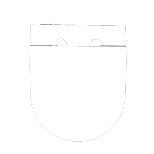 Comfort Line - Corto Wandcloset Combipack zonder spoelrand - Wit