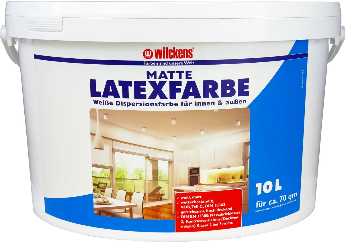Wilckens Latexverf Mat Wit - Binnen en Buiten