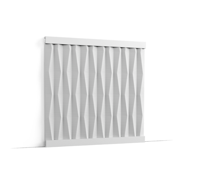3D Wandpaneel - W112 Ridge - 200 x 25 x 1,9 cm
