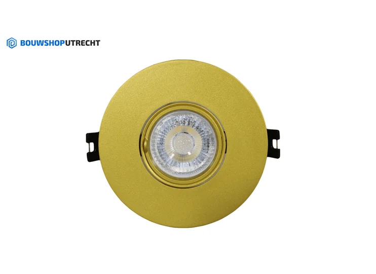 Recessed spotlight Gold - Round - Tiltable - Bulb of your choice