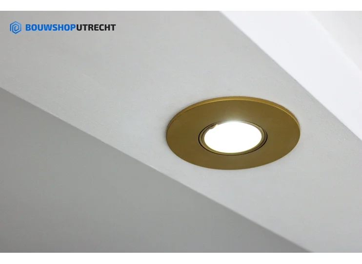 Recessed spotlight Gold - Round - Tiltable - Bulb of your choice