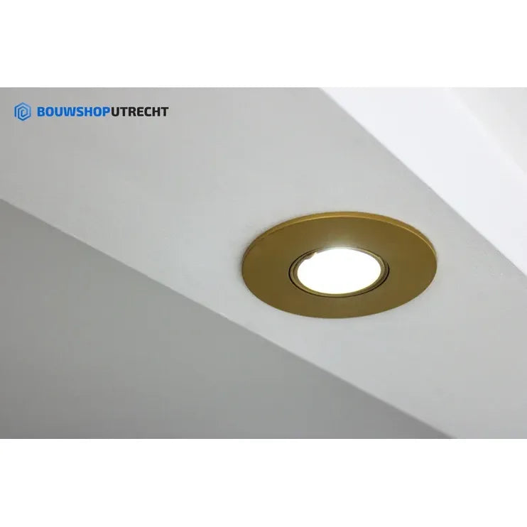 Inbouwspot Goud - Rond - Kantelbaar - Lampje naar keuze