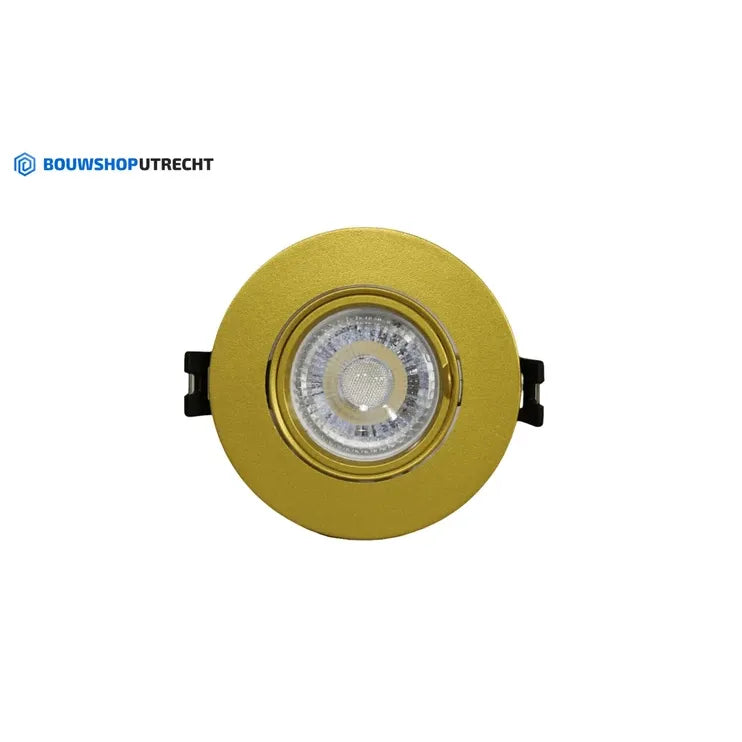 Inbouwspot Goud - Rond - Kantelbaar - Lampje naar keuze