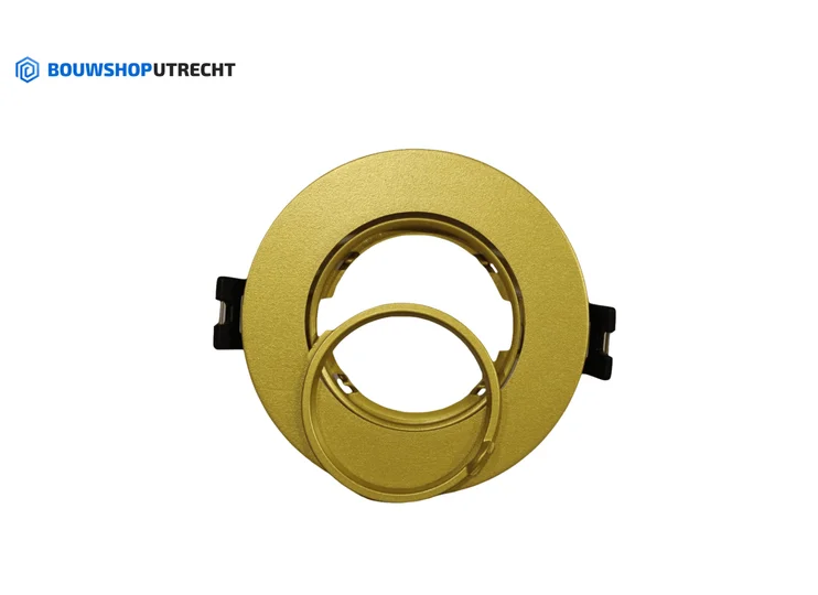 Recessed spotlight Gold - Round - Tiltable - Bulb of your choice