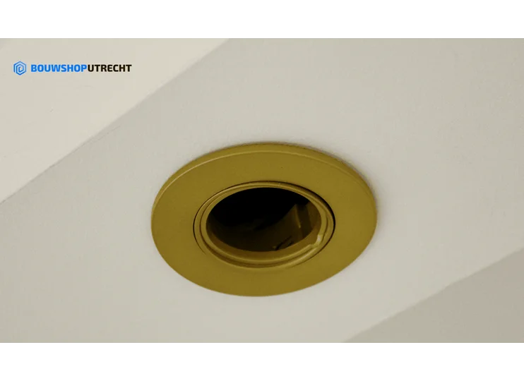Recessed spotlight Gold - Round - Tiltable - Bulb of your choice