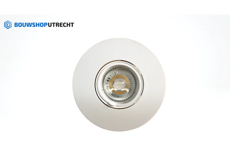Bouwshop Utrecht - Dimbare Inbouwspot Wit - Kantelbaar - lampje naar keuze - Wit