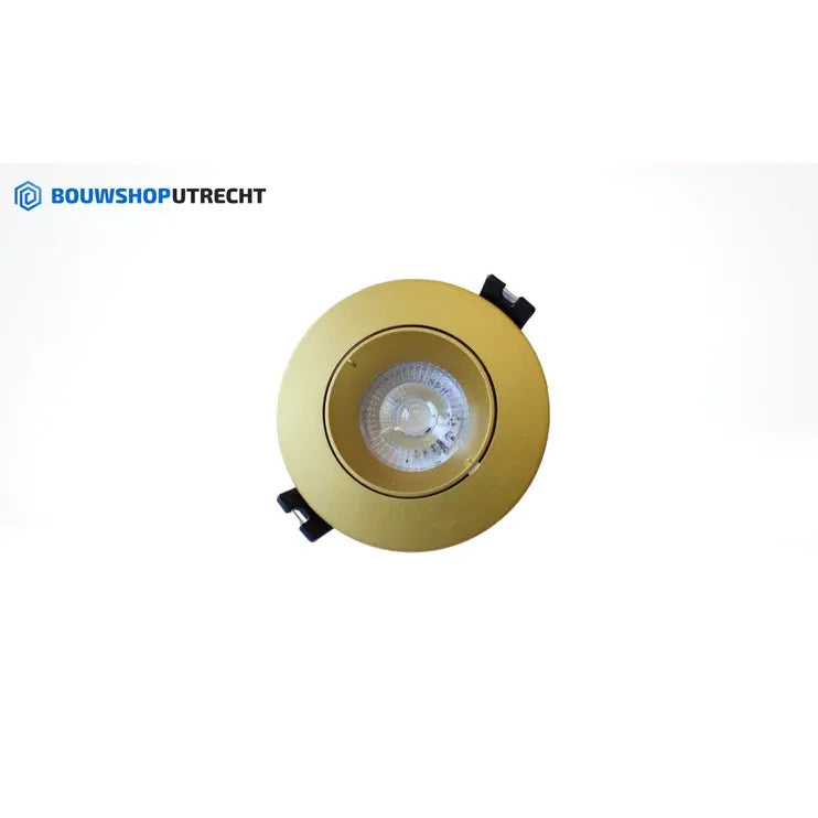 Inbouwspot Goud - Rond - Kantelbaar - Lampje naar keuze