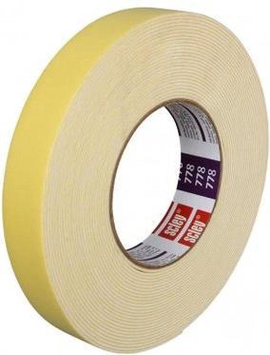 Scley - 778 - Dubbelzijdige bevestigingstape - 19 mm x 5 m