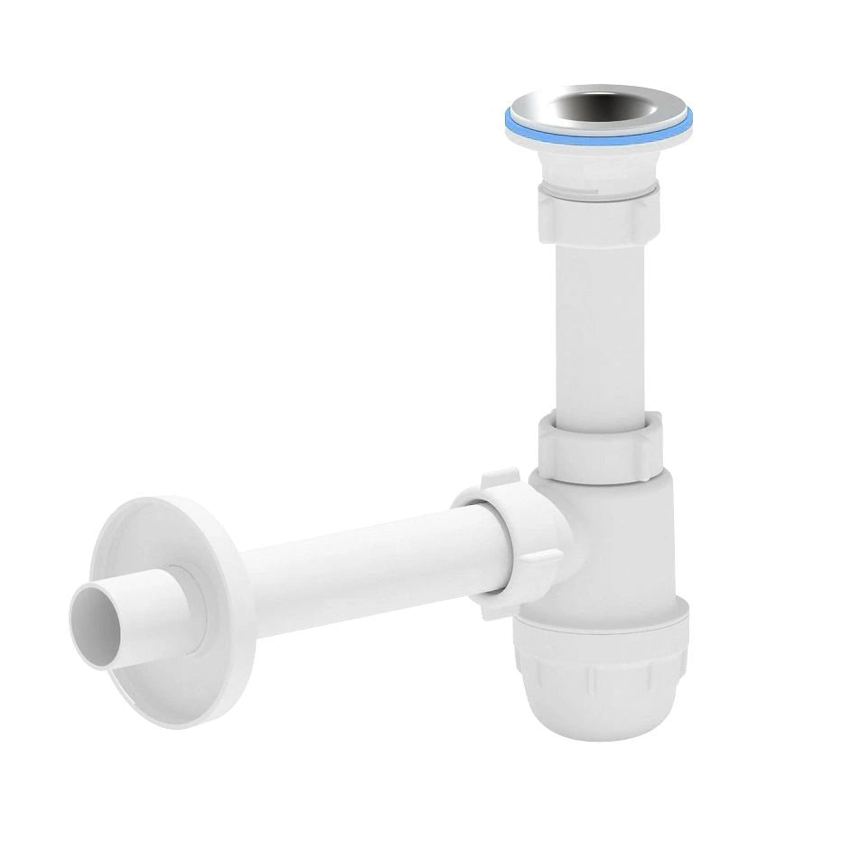 Beker Sifon met Crepine Ø32mm – Wit Kunststof