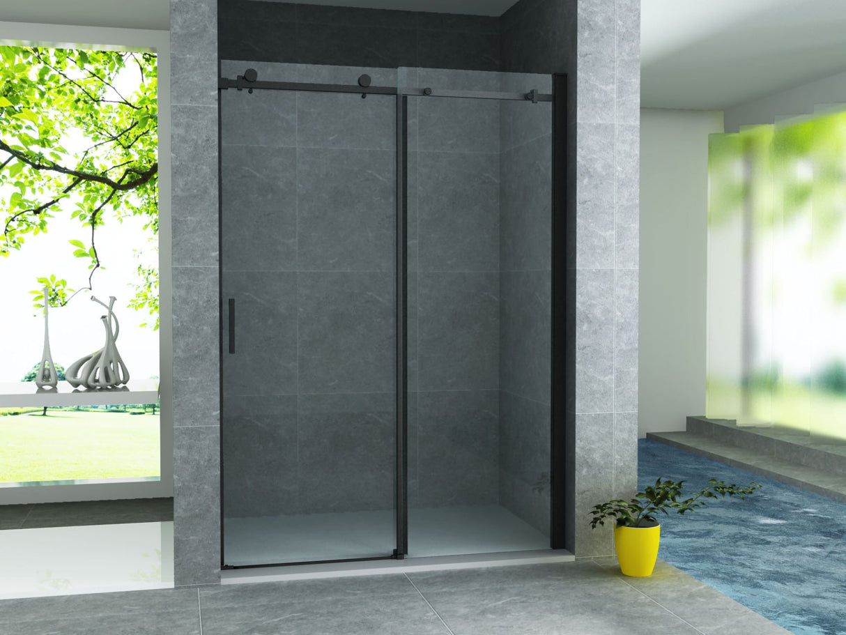 Douche Schuifdeur in Nis – 8mm (140x200cm) | Mat Zwart