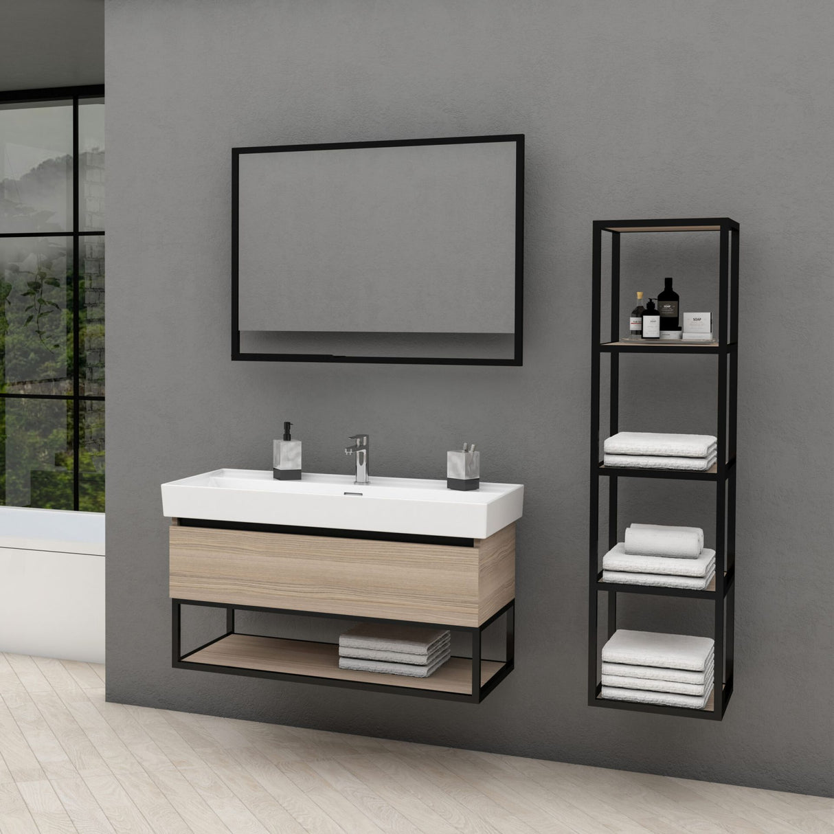 Sharp Onderkast 100cm – Nootkleur | Stijlvolle en Functionele Oplossing