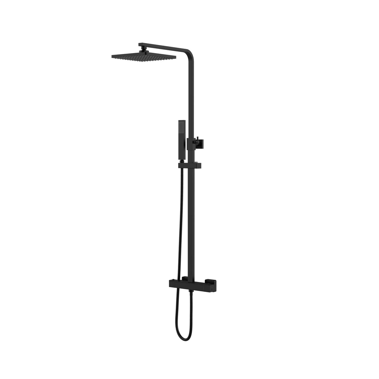 Quadro Shower Column - Matte Black - Belgaqua