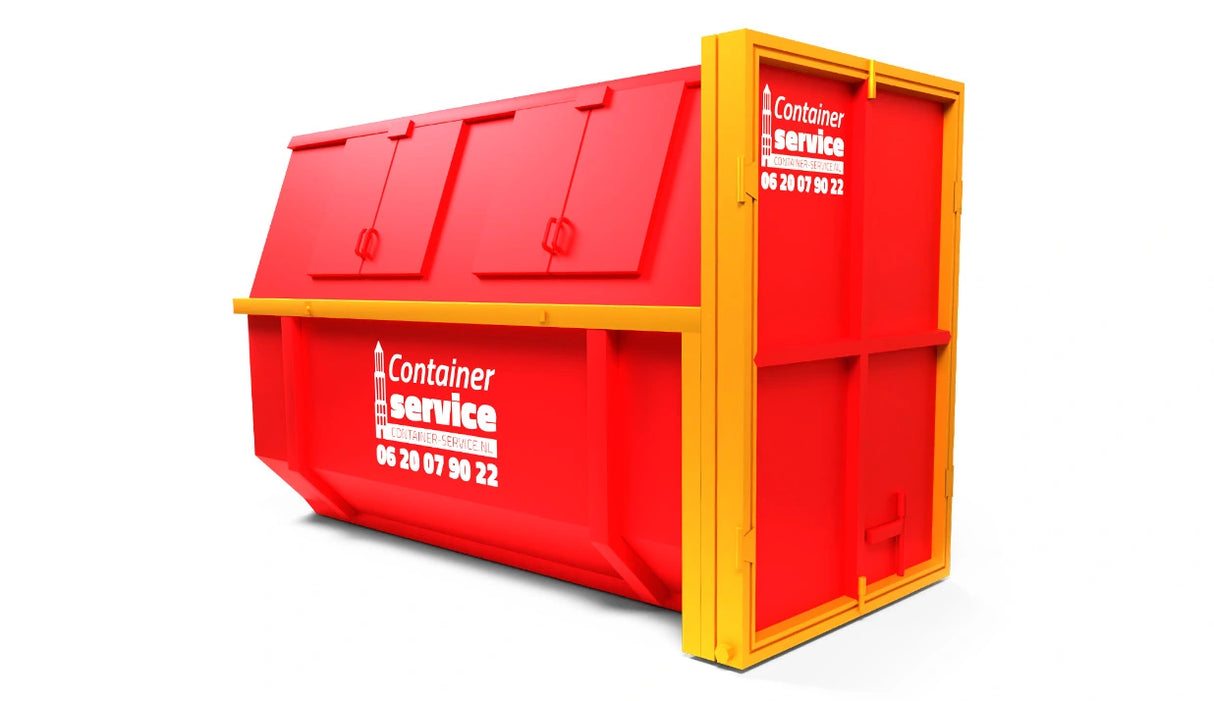 Afvalcontainer 10m³ gesloten
