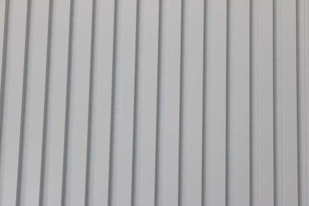 Akoestische Wandpaneel - Wit - Driezijdig houtfineer - 275 cm x 60 cm