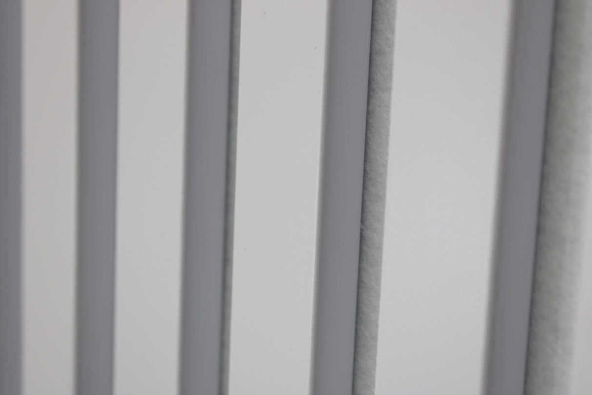 Akoestische Wandpaneel - Wit - Driezijdig houtfineer - 275 cm x 60 cm