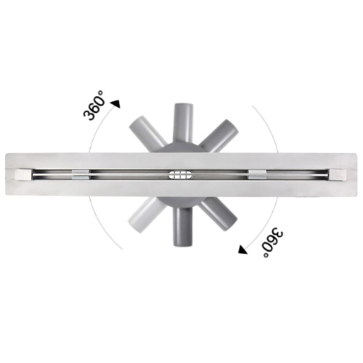 Flat Douchegoot RVS - 60 cm & 80 cm