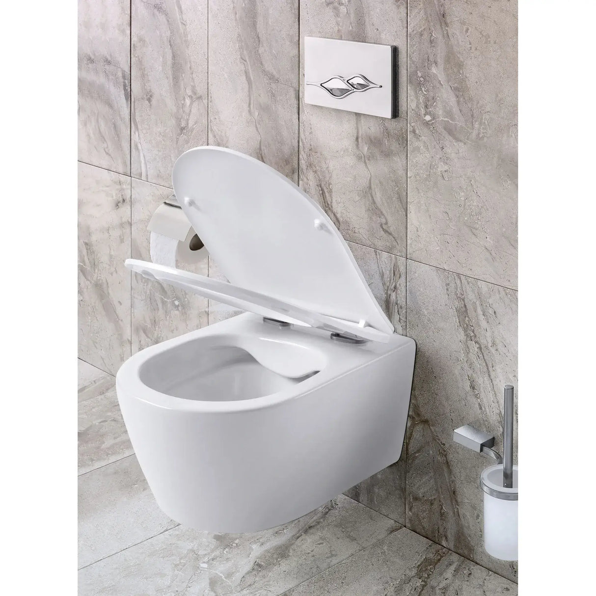 Comfort Line - Corto Wand-WC Kombipack ohne Spülrand - Weiß