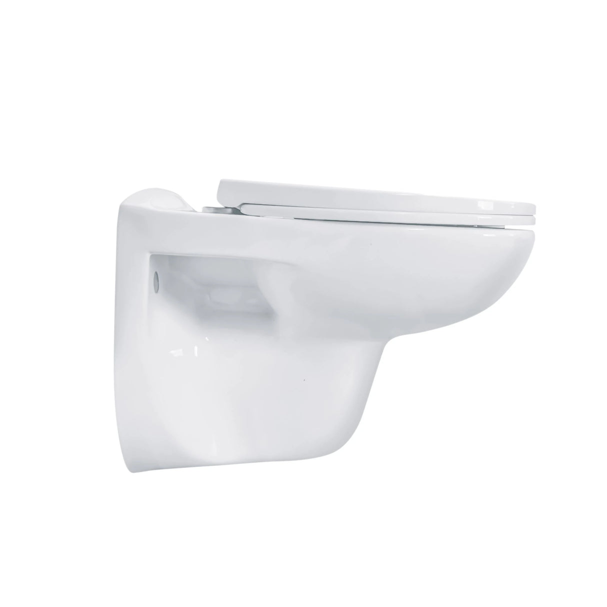 Comfort Line - Corto Wall-mounted toilet Combipack without flushing rim - White