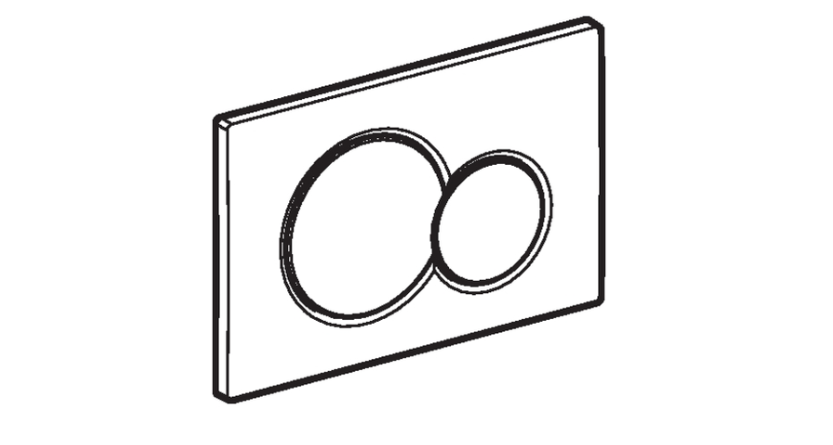 Geberit Sigma - 01 bedieningsplaat - Sigma 01 DF - frontbediend