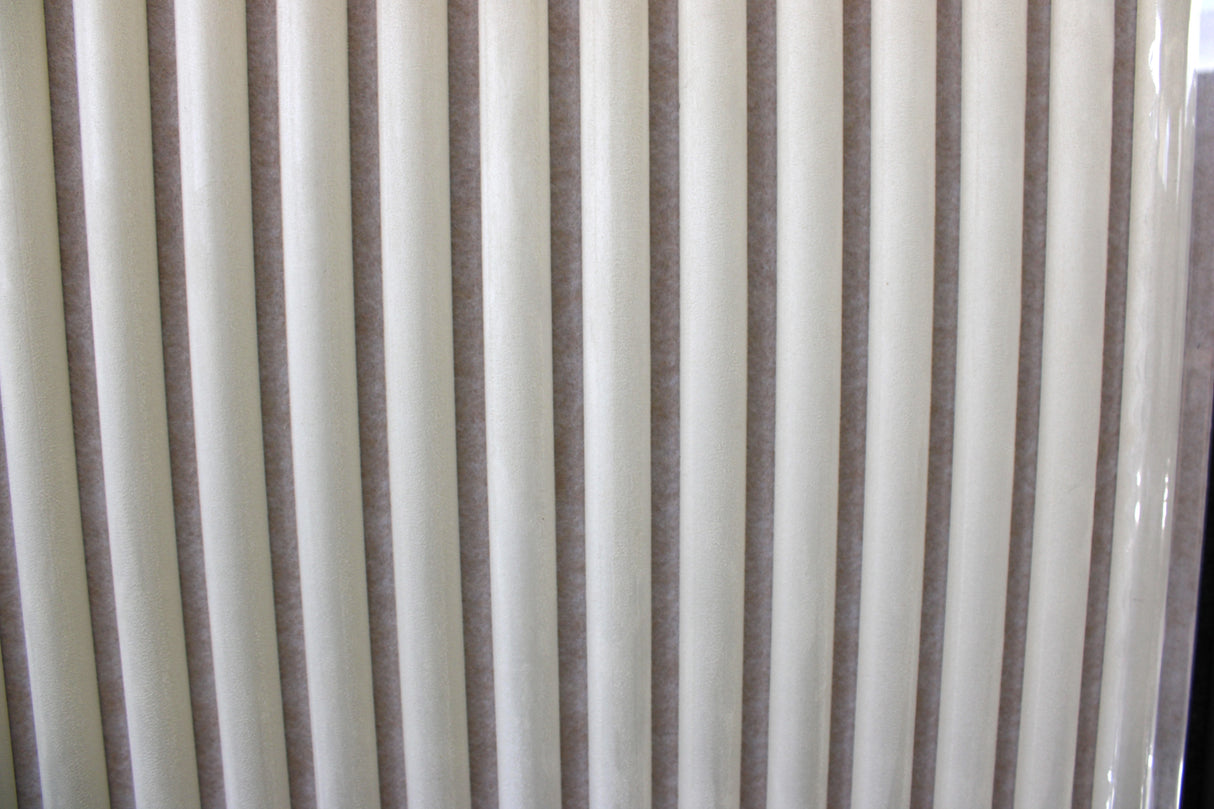 Akupanel - Wandpaneel - 260x60 cm - Akustikfilz - Dreiseitig veredelt - Beige/Taupe