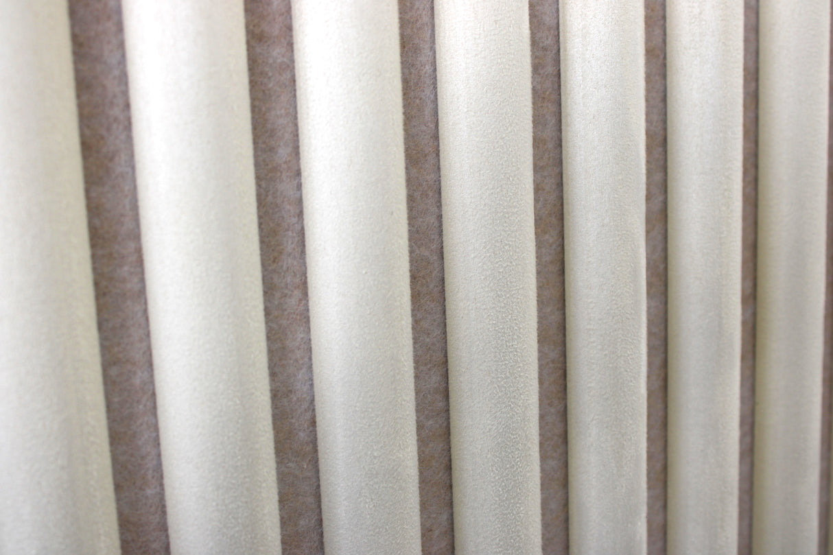 Akupanel - Wandpaneel - 260x60 cm - Akustikfilz - Dreiseitig veredelt - Beige/Taupe