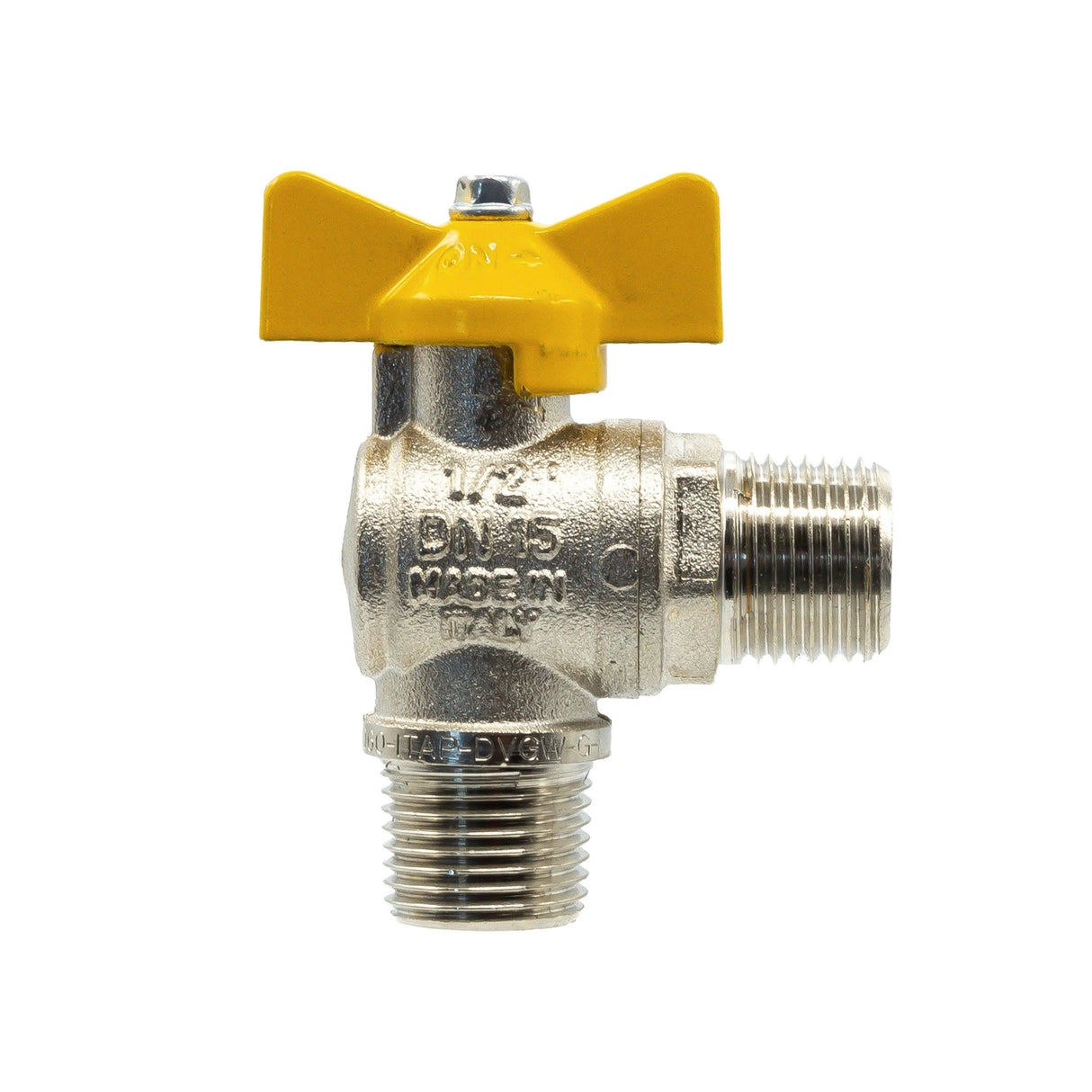 Bolkraan Haaks Gas 1/2 Inch (060) | Voor Gasinstallaties