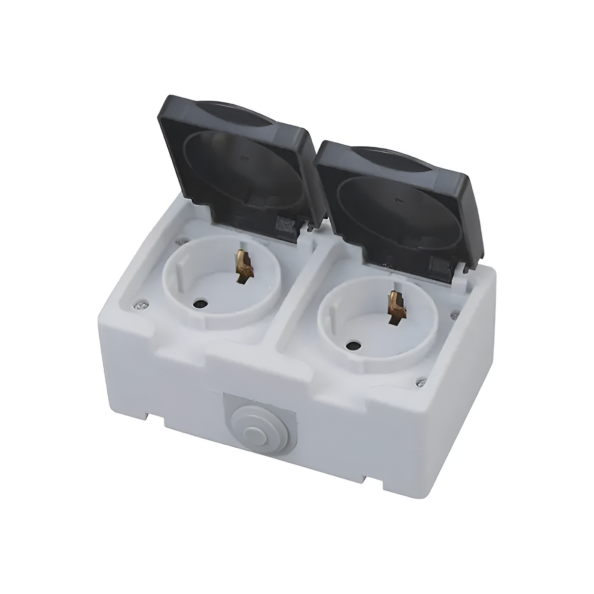 Buitenstopcontact – Dubbel – Opbouw – Geaard – IP54 waterdicht