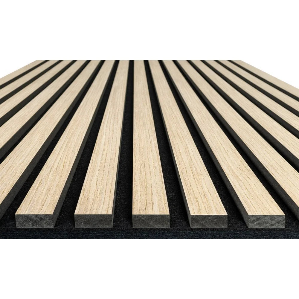 Akoestische Wandpaneel - Licht Eiken - Light Oak - 260 cm x 60 cm