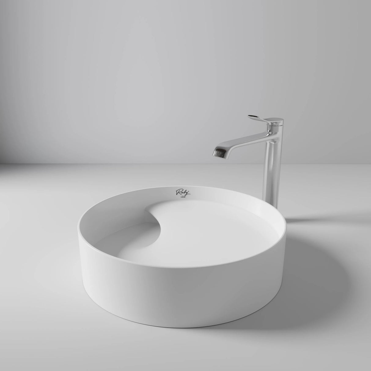 Creavit Ruby - Opbouw Waskom – 40x11 cm Glanzend Wit, Keramiek zonder Overloop