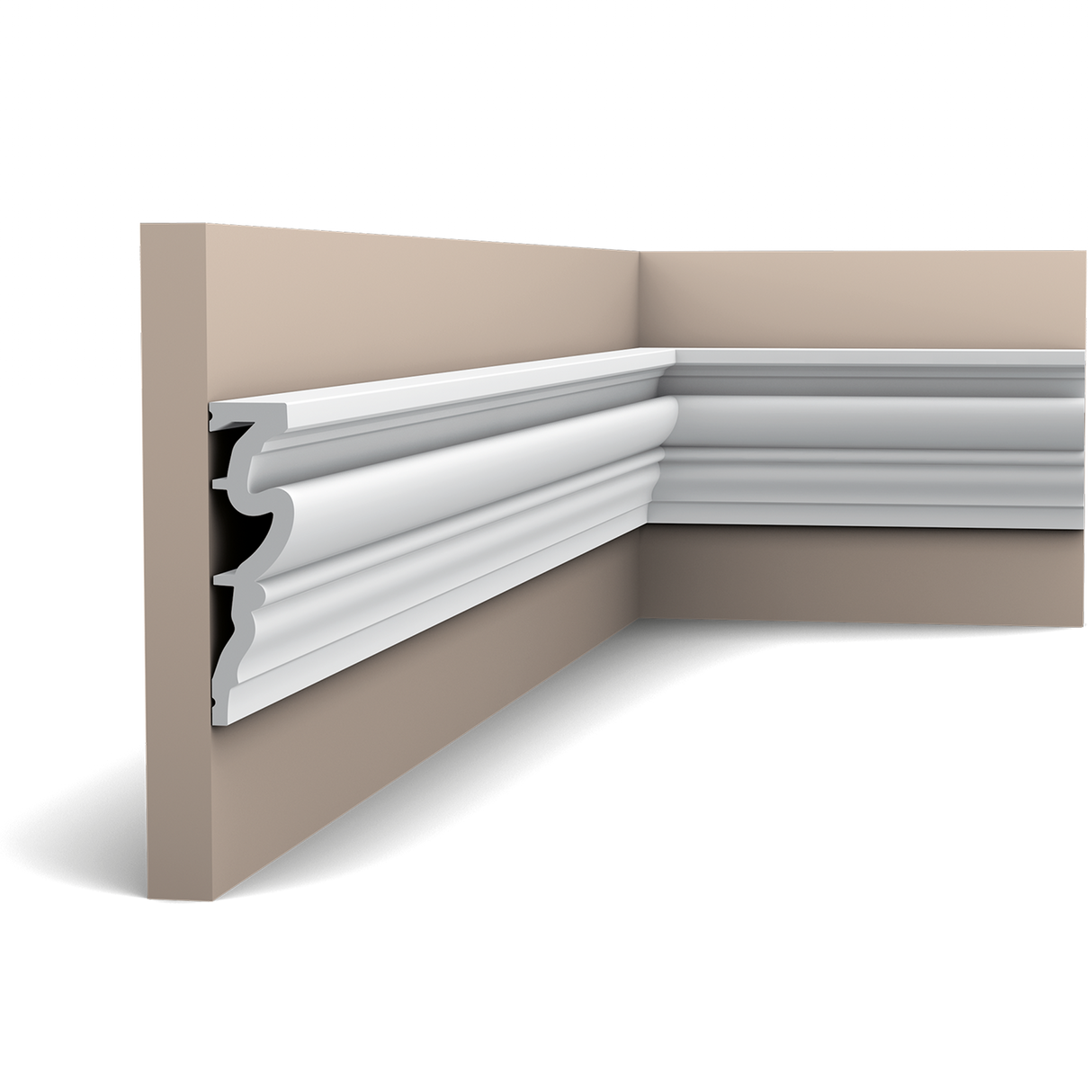 DX170-2300 Deurlijst met Zware Kromming - Duropolymer (230x11,9x3,2 cm)