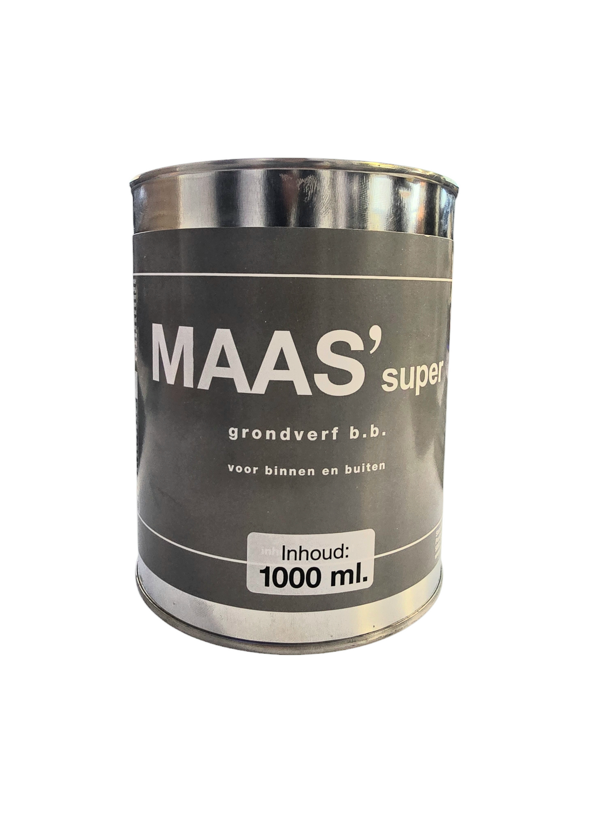 Maas' Super - Grondverf - 1000 ml - Binnen & Buiten - Terpentinebasis