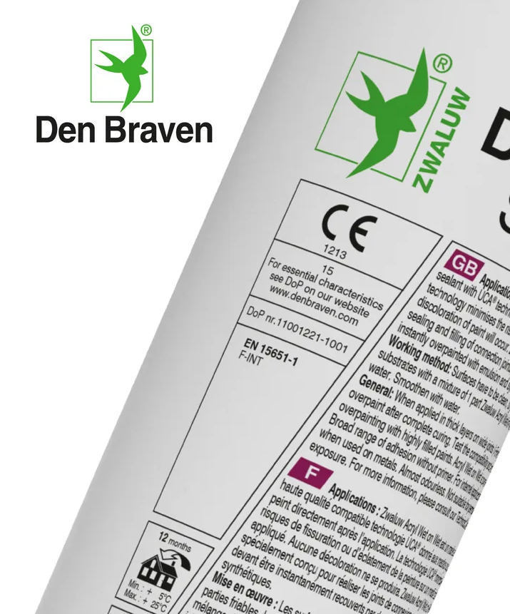 Zwaluw / Den Braven - Acryl-Wet on wet Wit / koker à 310 ml