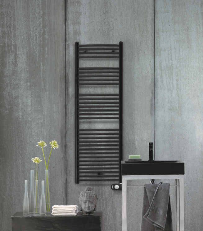 Elektrische Designradiator 786x400mm - 300W - Mat Zwart