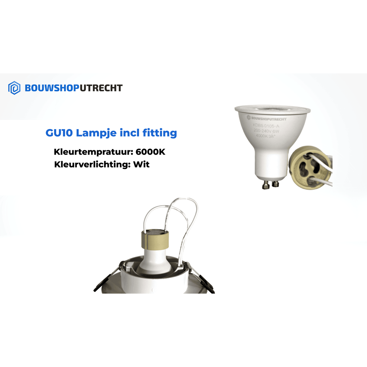 Inbouwspot Goud - Rond - Kantelbaar - Lampje naar keuze