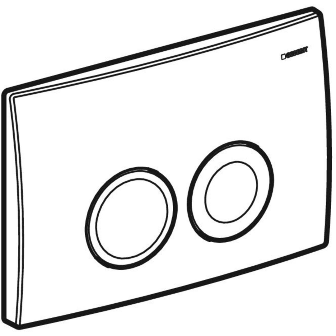 Geberit Delta - bedieningsplaat - Delta 25 DF