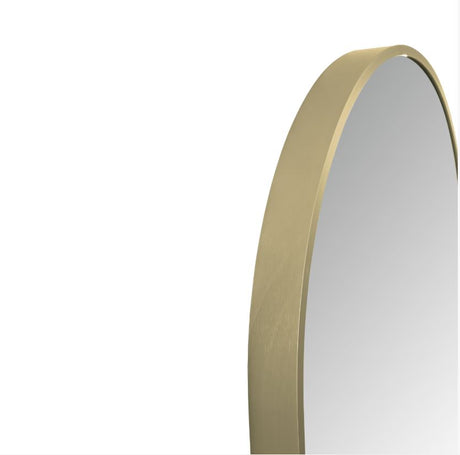 Ovale LED-Spiegel - Geborsteld Goud – Condensvrij & Luxe Verlichting