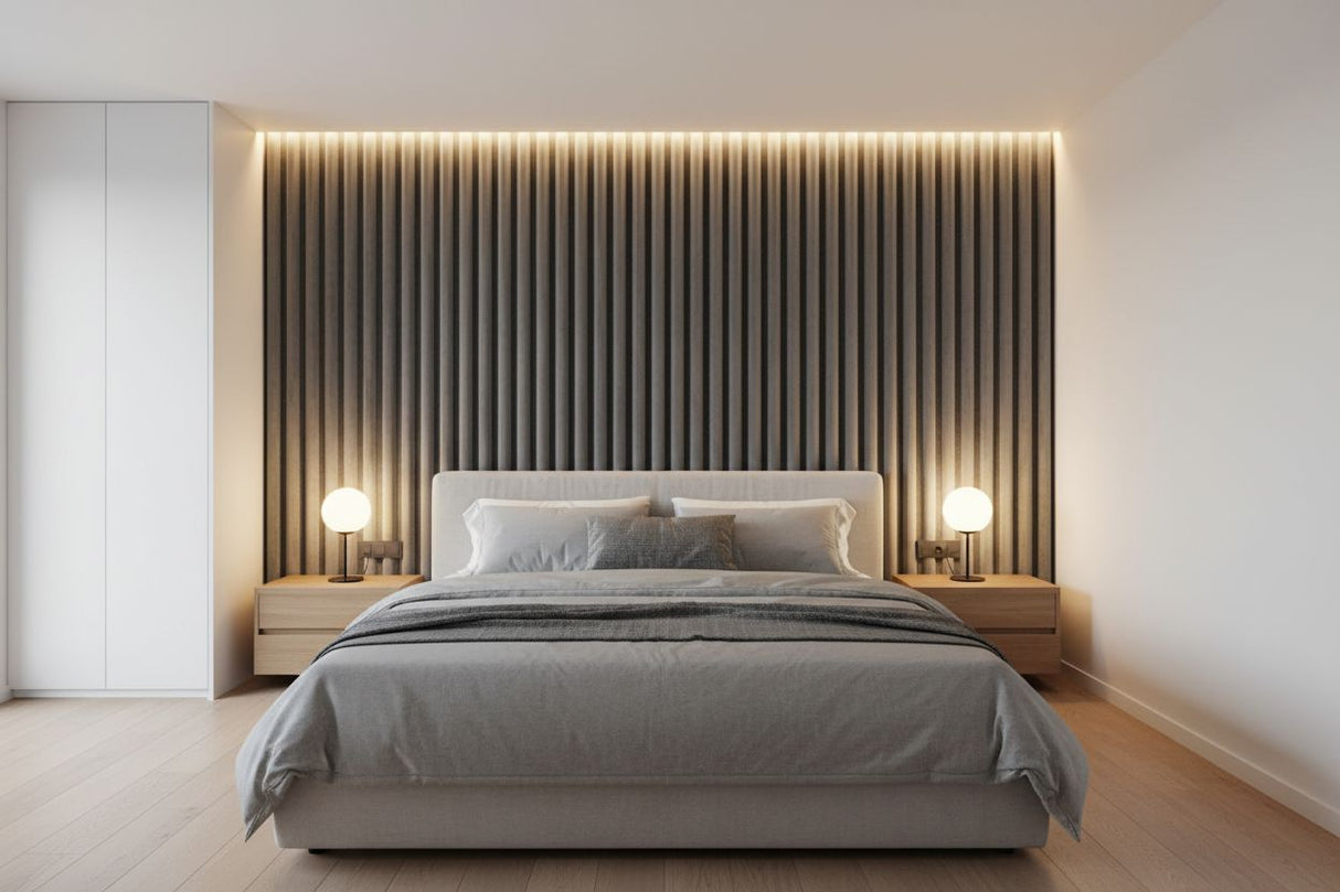 Acoustic Wall Panel - Sliner Oak - 275 cm x 60 cm