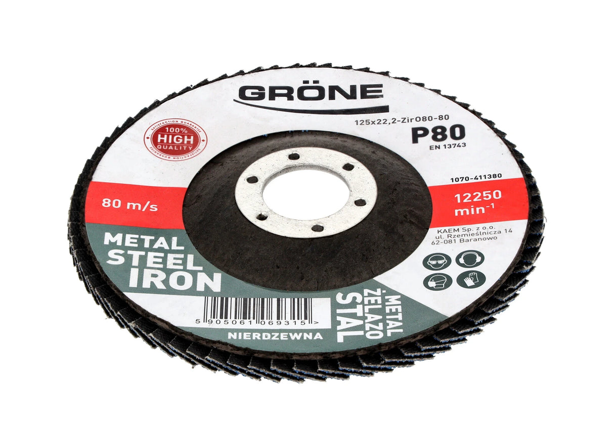 Green - Lamella Disc Corundum - Blue - 125 x 22.23 mm