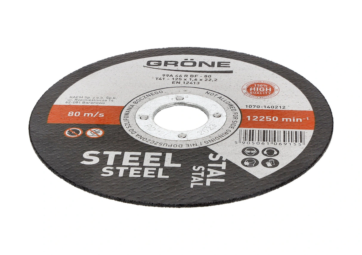 Gröne - Corundum Cutting Disc for Steel and Metal
