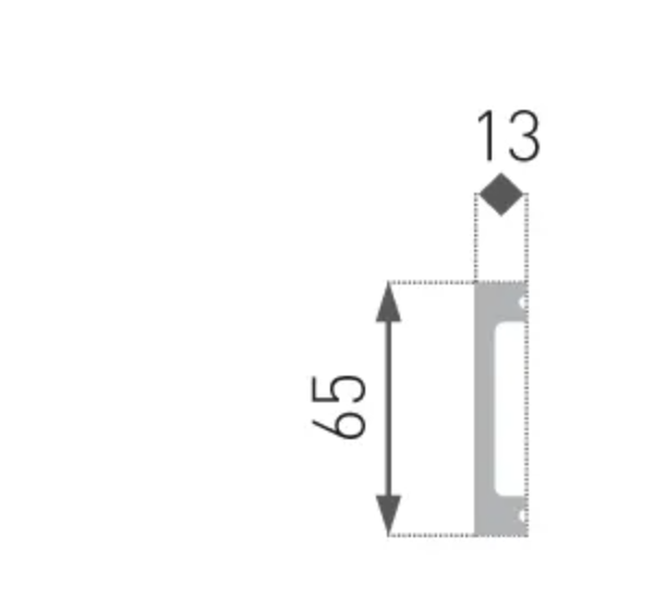 Intero - Deurframe - Strip - HD-1 - 220x1,3x6,5 cm