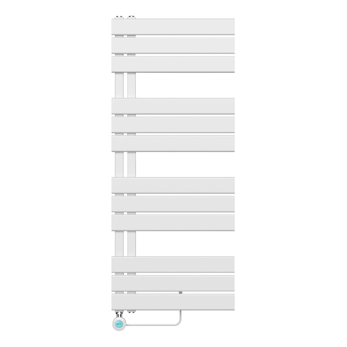 Handdoekradiator Elektrisch Links Aansluiting/Comb Zwart of wit 1600x500 mm 755W & 1200x500 mm 593W