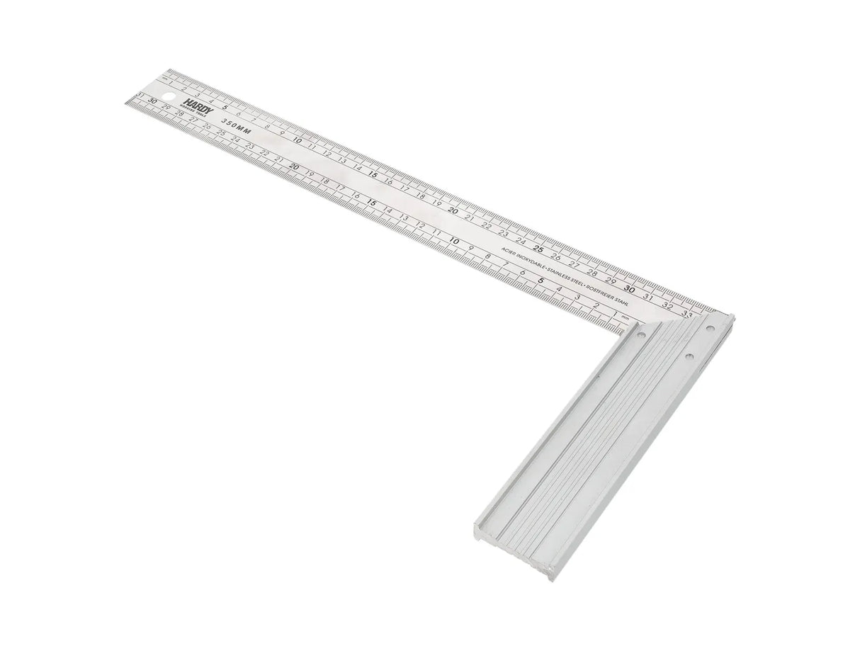 Hardy - Haakse liniaal RVS - 350 mm