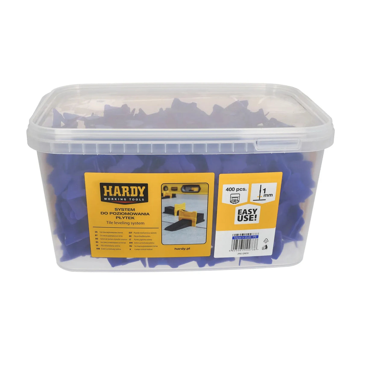 Hardy Tegellevelling Clips - 400 stuks in Emmer - Voor 1mm, 1,5mm of 3mm Voegen