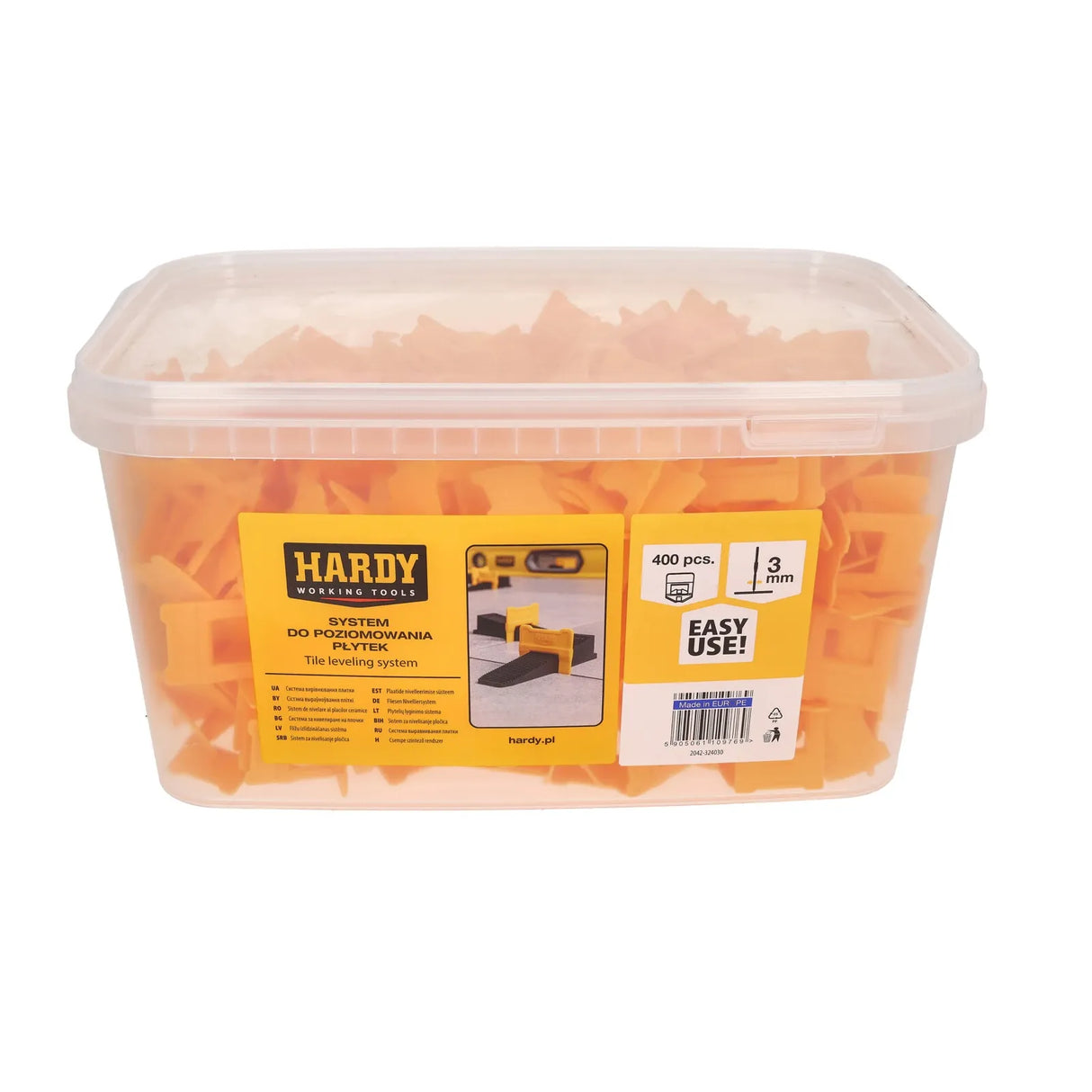 Hardy Tegellevelling Clips - 400 stuks in Emmer - Voor 1mm, 1,5mm of 3mm Voegen