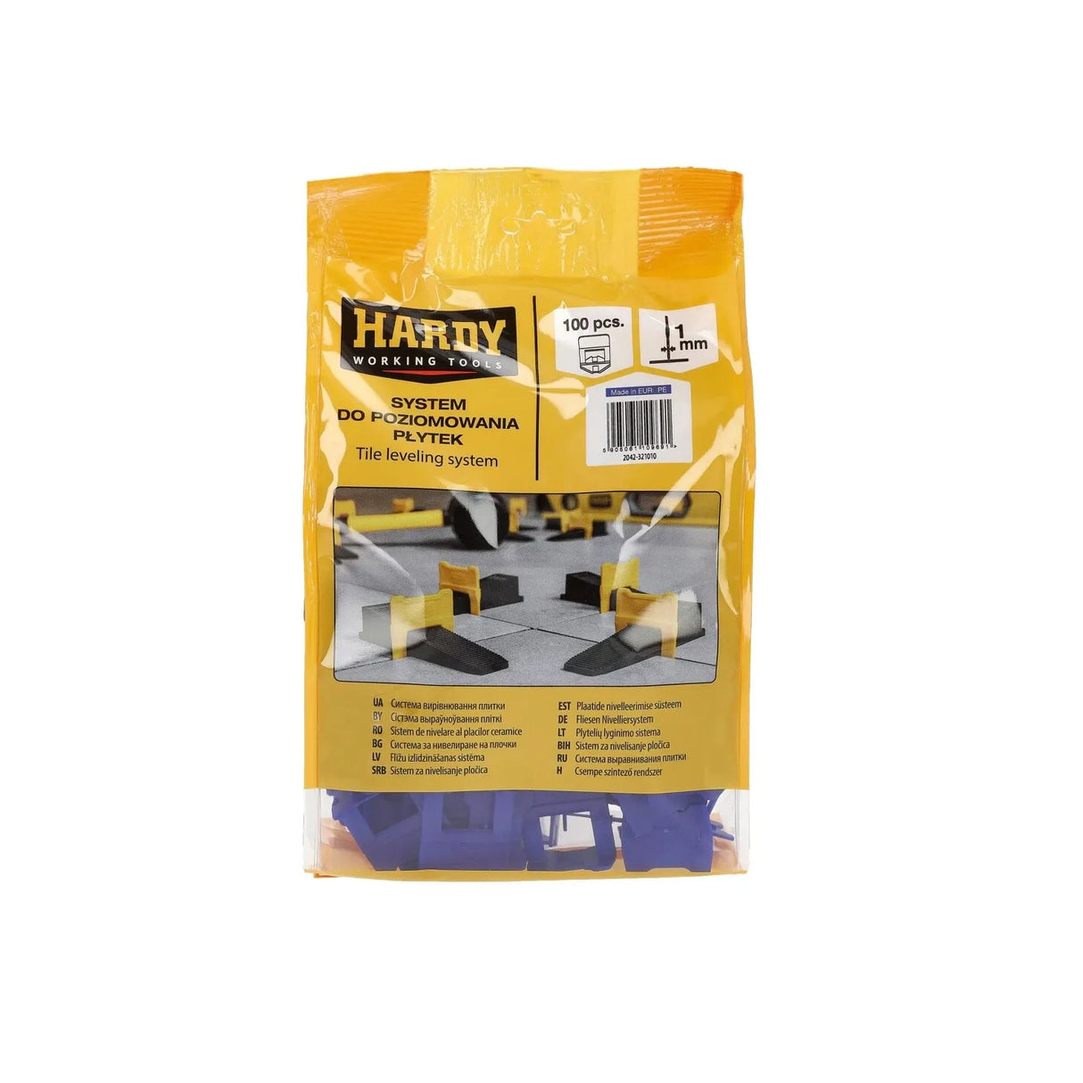 Hardy Tegellevelling Clips – 100 stuks – Voor 1mm of 2mm Voegen