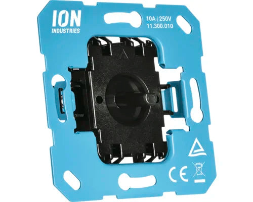 ION INDUSTRIES inbouw basiselement 3-standenschakelaar met nulstand voor ventilatiebediening V1-J1 serie blauw - Bouwshop Utrecht