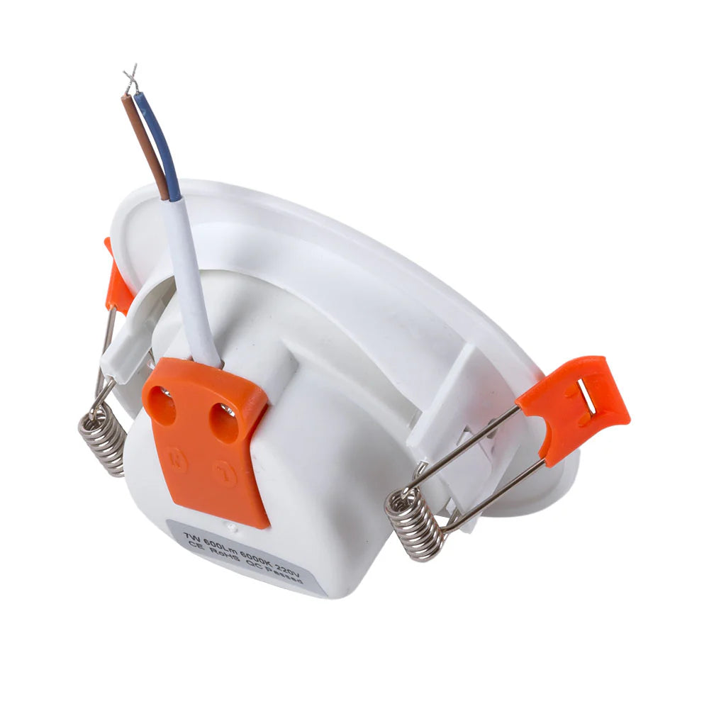 Bouwshop Utrecht - Dimbare Inbouwspot Wit Rond - Kantelbaar - Energiezuinig – Koud Wit Licht - Met lampje