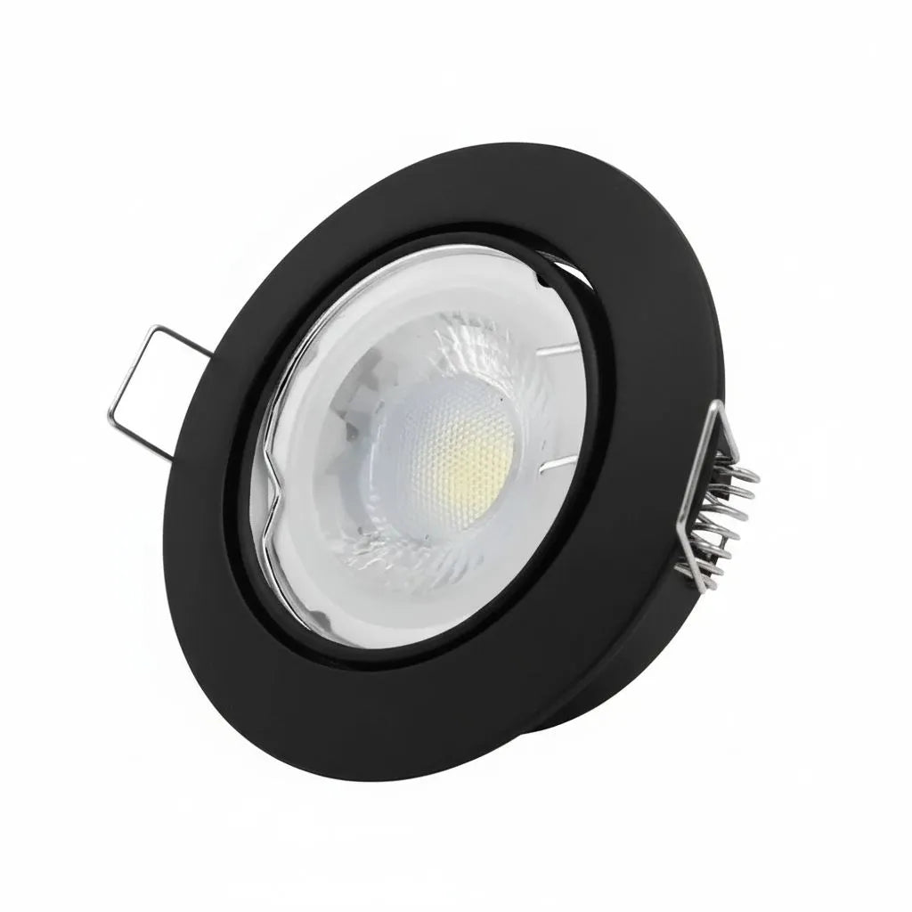 Set Inbouwspots – 3× MR16 – 6W – Dimbaar - Zwart