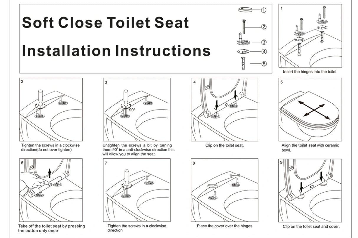 Aloni - Premium WC-zitting – Slim D-model Softclose